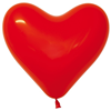 Hart Ballon Pastel Rood